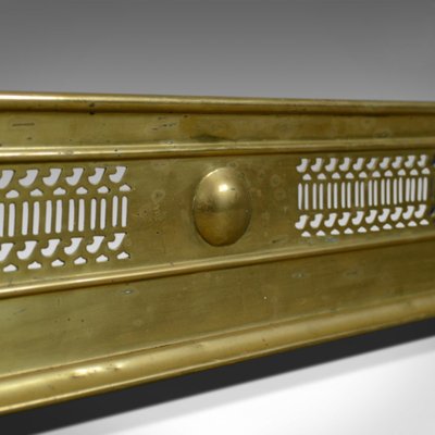 Antique Victorian Brass Fire Fender 1890s For Sale At Pamono