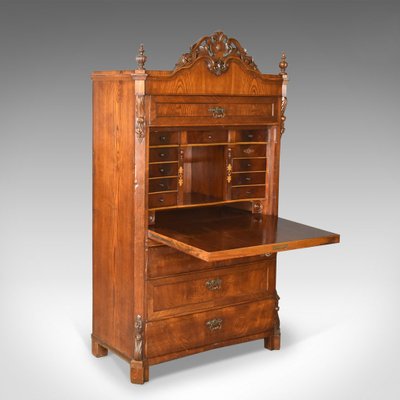 Antique French Oak Bureau Desk 1870s For Sale At Pamono