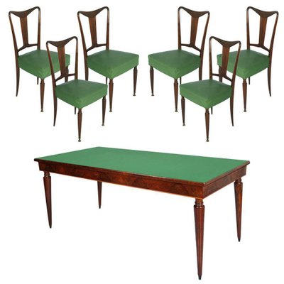 Mid Century Italian Dining Room Table Chairs Set For At Pamono Mid Century Italian Dining Room Table Chairs Set 1