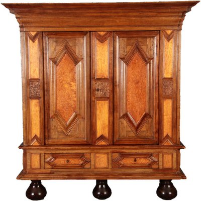 Antique Northern Germany Baroque Wardrobe For Sale At Pamono