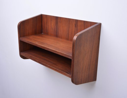 Estanteria De Pared Danesa Pequena De Palisandro Anos 60 En Venta