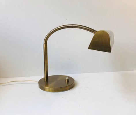 Danish Mid Century Bankers Desk Lamp In Brass From E S Horn