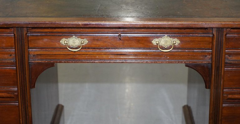 Victorian Gany Twin Pedestal Writing Partners Desk From Hampton Son S