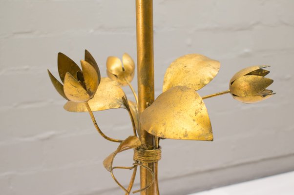 gold leaf floor lamp