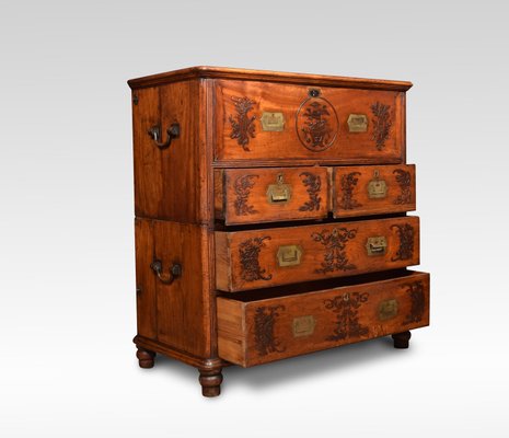 19th Century Chinese Secretaire Campaign Chest For Sale At Pamono