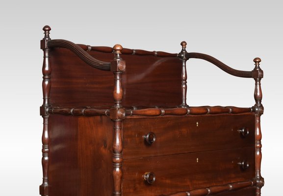 Antique Faux Bamboo Mahogany Chest Of Drawers For Sale At Pamono
