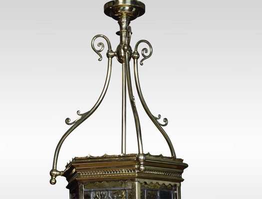 Antique Victorian Stained Glass Hall Lantern For Sale At Pamono