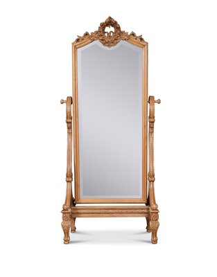 Antique Louis Xvi Style Blonde Oak Cheval Mirror For At Pamono Antique Louis Xvi Style Blonde Oak