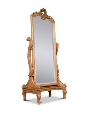 Antique Louis Xvi Style Blonde Oak Cheval Mirror For At Pamono Antique Louis Xvi Style Blonde Oak