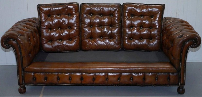 Vintage Leather Chesterfield Sofa