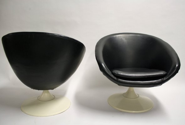 Space Age Set With 2 Lounge Chairs Coffee Table 1960s