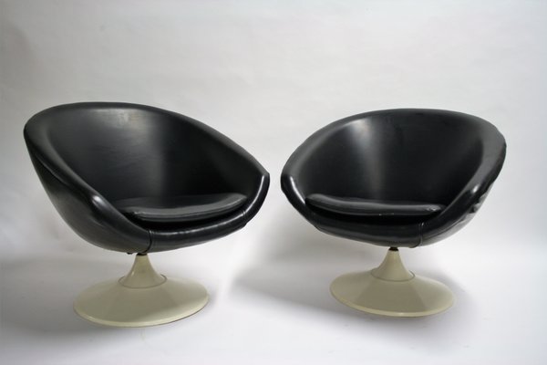 Space Age Set With 2 Lounge Chairs Coffee Table 1960s