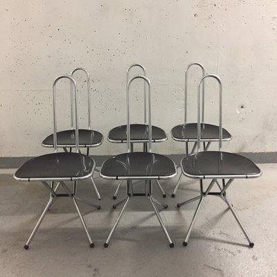 Folding Chairs By Niels Gammelgaard For Ikea 1980s Set Of 6 For