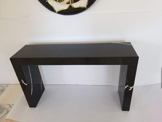 Schwarze Marquinia Marmor Konsole von EGram bei Pamono kaufen