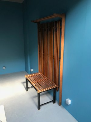 Italian Set With Coat Rack Bench 1960s For Sale At Pamono
