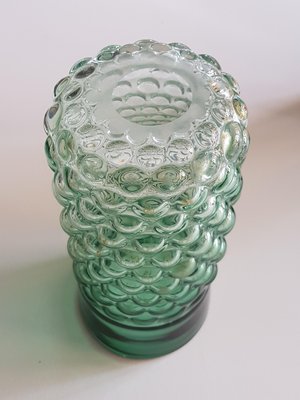 Vintage Green Glass Vase By Archimede Seguso For Venini For Sale