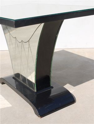 Art Deco Belgian Mirrored Side Table 1930s For At Pamono Art Deco Belgian Mirrored Side Table