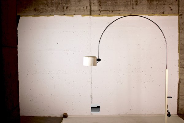 Large Arched Coupe Floor Lamp By Joe Colombo For Oluce 1967