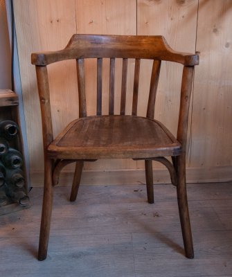 Vintage Bent Wood Desk Chair For Sale At Pamono