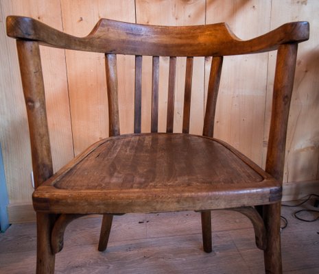 Vintage Bent Wood Desk Chair For Sale At Pamono