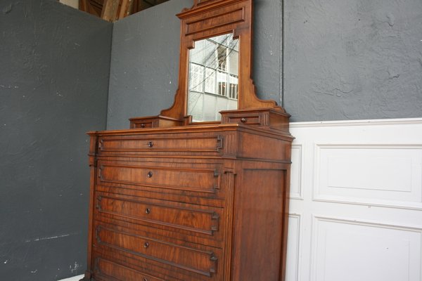 Large Chest Of Drawers With Mirror Top 1910s For Sale At Pamono