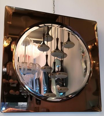 Glass Brass Mirror From Cristal Art 1950s For Sale At Pamono