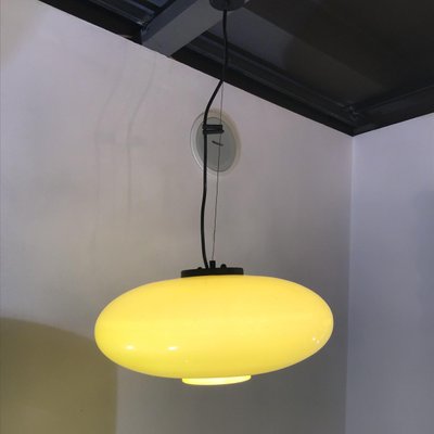 Yellow Glass Metal Ceiling Lamp From Stilnovo 1960s For At Yellow Glass Metal Ceiling Lamp From Stilnovo