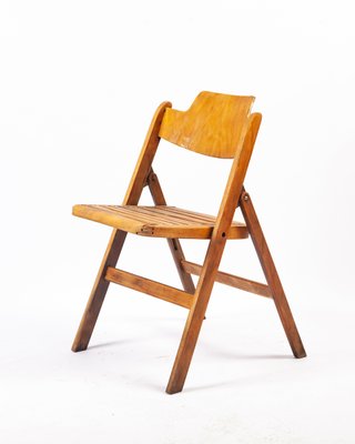 Sedia pieghevole in legno di Egon Eiermann per Wilde sedie pieghevoli legno università