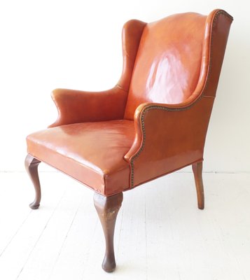 Vintage American Leather Armchair From Hickory Chair Co 1950s For Vintage American Leather Armchair From Hickory Chair Co 1950s 1