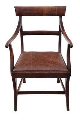 OLD ENGLAND SEATING FURNITURE CLASSICAL MAHOGANY DESK CHAIR SCHREIBTISCH STUHL