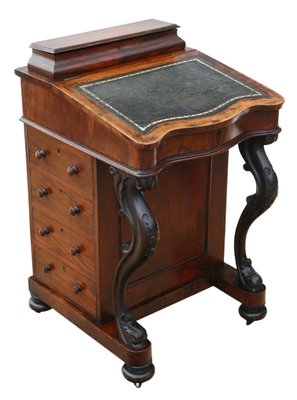 Victorian Figured Walnut Davenport 1880s For Sale At Pamono