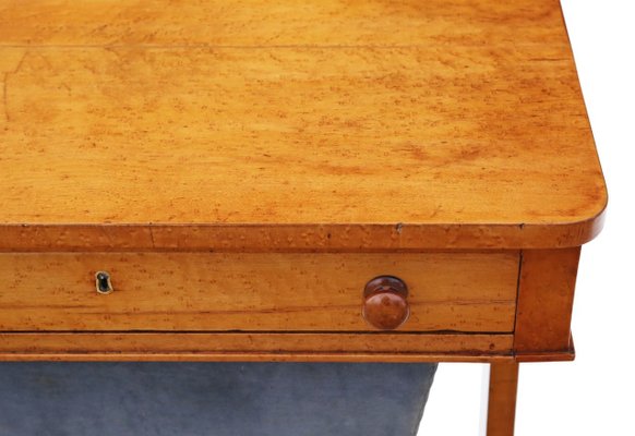 Antique William Iv Birdseye Maple Sewing Table 1830s For Sale At