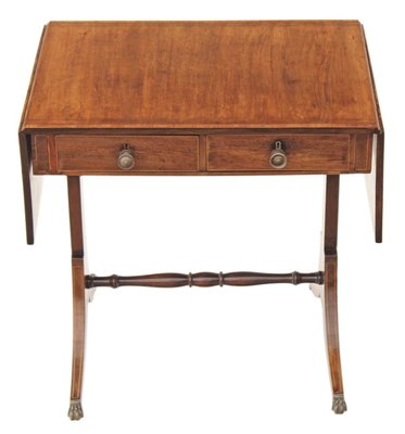 Antique Inlaid Mahogany Sofa Table