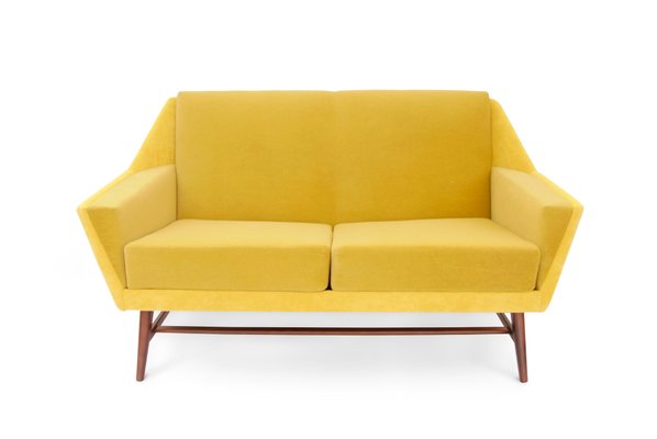 Scandinavian Yellow Sofa 1950s
