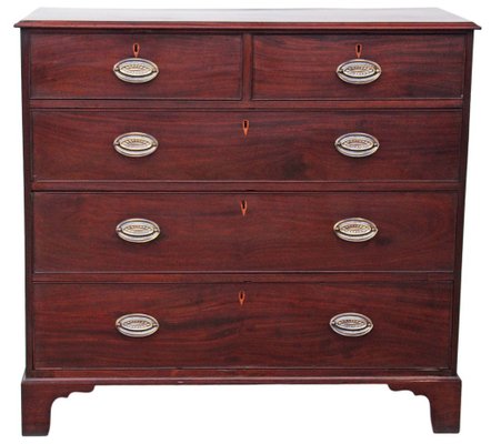 Large Antique Georgian Mahogany Chest Of Drawers For Sale At Pamono