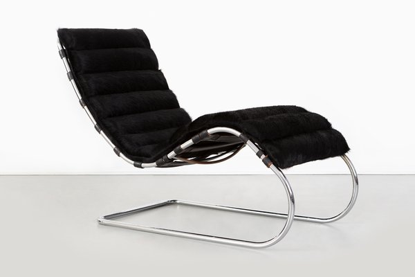 Brazilian Cowhide Model 241 Ls Chaise Lounge By Ludwig Mies Van