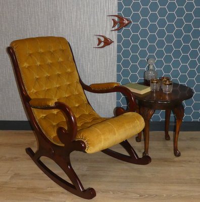 Senffarbener Schaukelstuhl 1960er Bei Pamono Kaufen