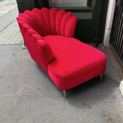 Italian Velvet Chaise Lounge 1950s For At Pamono Italian Velvet Chaise Lounge 1950s For