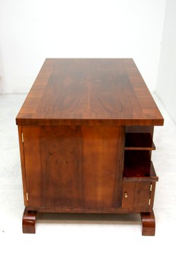 Art Deco Walnut Double Sided Desk 1930s For Sale At Pamono