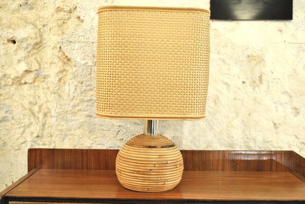 wicker table lamp