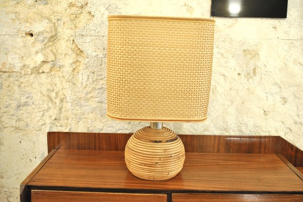 wicker desk lamp