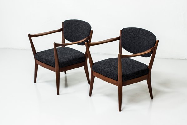Norwegian Kaminstolen Chairs By Fredrik Kayser Adolf Relling For Arnestad Bruk 1950s Set Of 2