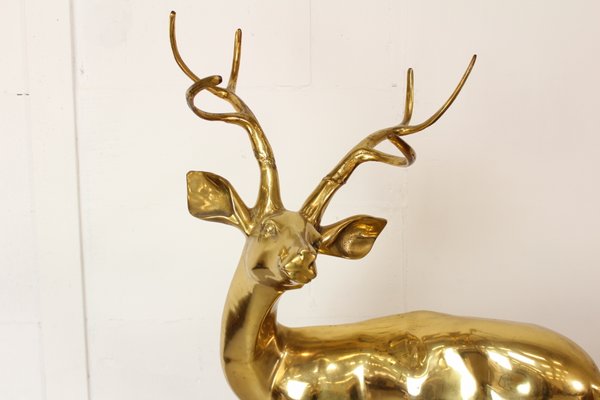 large brass deer