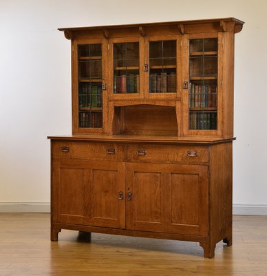 Antique Arts Crafts Golden Oak Cupboard For At Pamono Antique Arts Crafts Golden Oak Cupboard 2