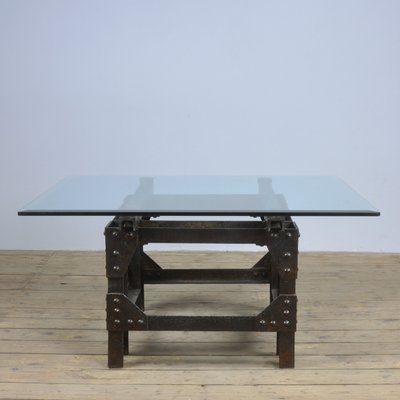 Cast iron glass on sale table