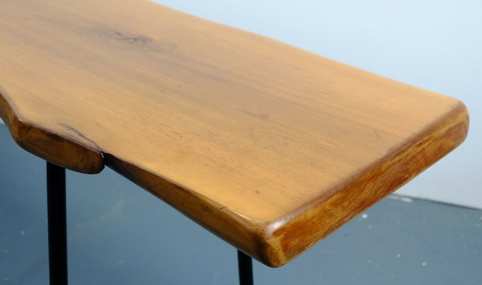 Mid Century Tree Trunk Coffee Table With Sloping Legs For Sale At
