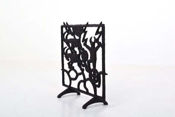 Mid Century Swedish Fireplace Screen By Olle Hermansson For