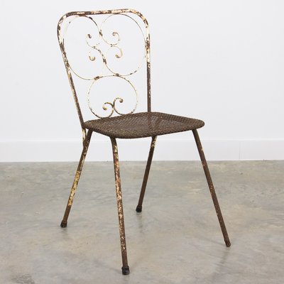 Vintage Garden Chair By Mathieu Mategot For Sale At Pamono
