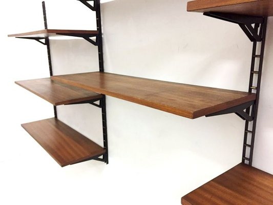Modular Wall Mounted Bookshelf 1960s