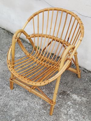 Home Living French Rattan Rocking Chair For Child Rocking
